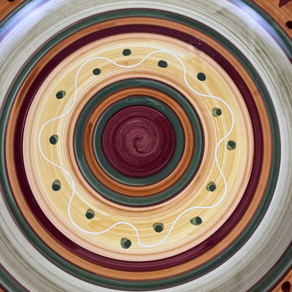 Pier 1 ETRUSCO Earthenware Pasta Serving Bowl/Platter 14 3/4” Hand Painted Italy - Picture 3 of 11